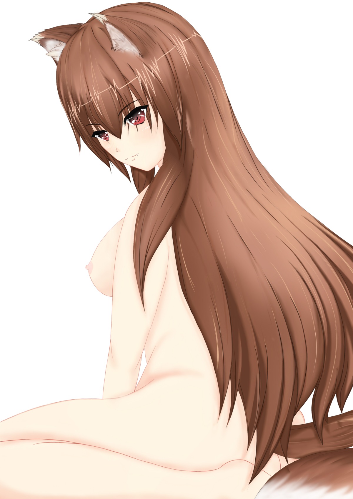 1girls breasts female holo medium_breasts rule34 spice_and_wolf tagme