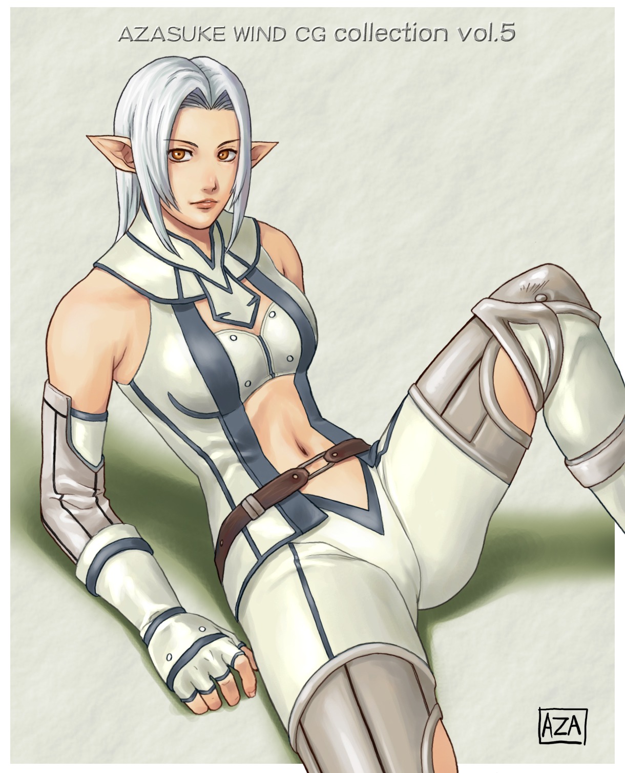 azasuke elf elvaan female female_only final_fantasy final_fantasy_xi highres pointy_ears rule34 solo