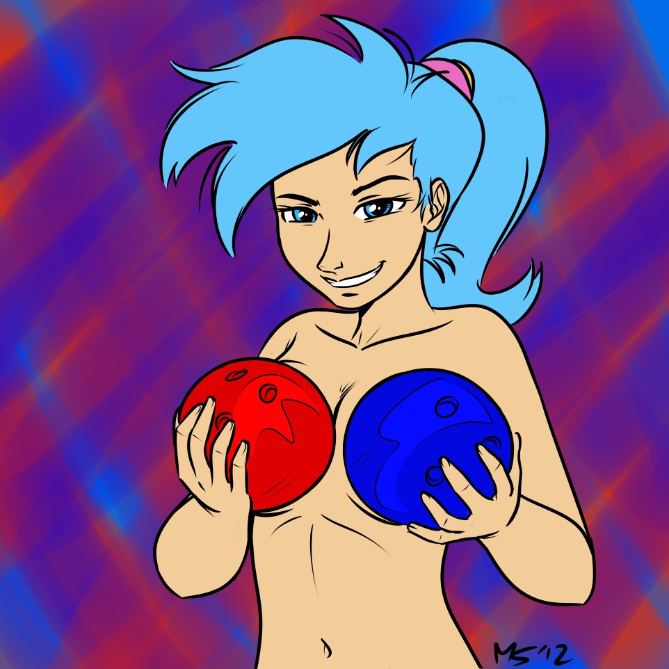 allie_way bowling_ball covering female friendship_is_magic human humanized megasweet my_little_pony rule34 smooth_skin solo tagme