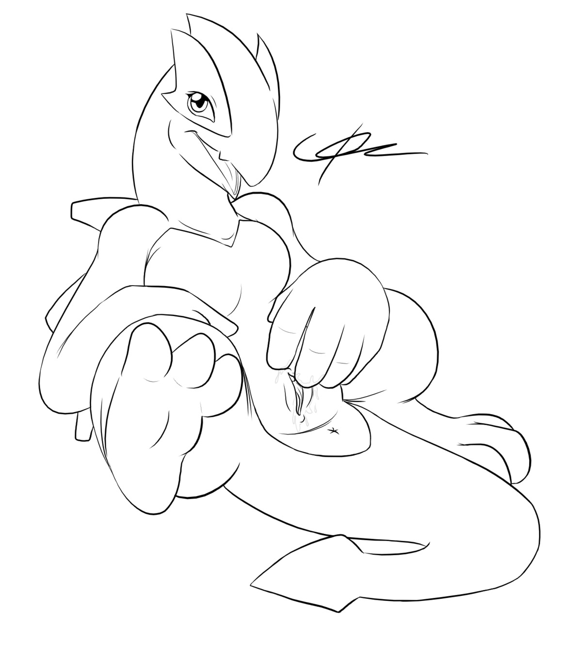 anus avian barefoot female female_only feral front_view furry legendary_pokemon line_art lugia masturbation monochrome nude open_mouth pokemon pokemon_(species) pokemon_focus pokemon_gsc pussy pussy_juice rule34 solo vulva