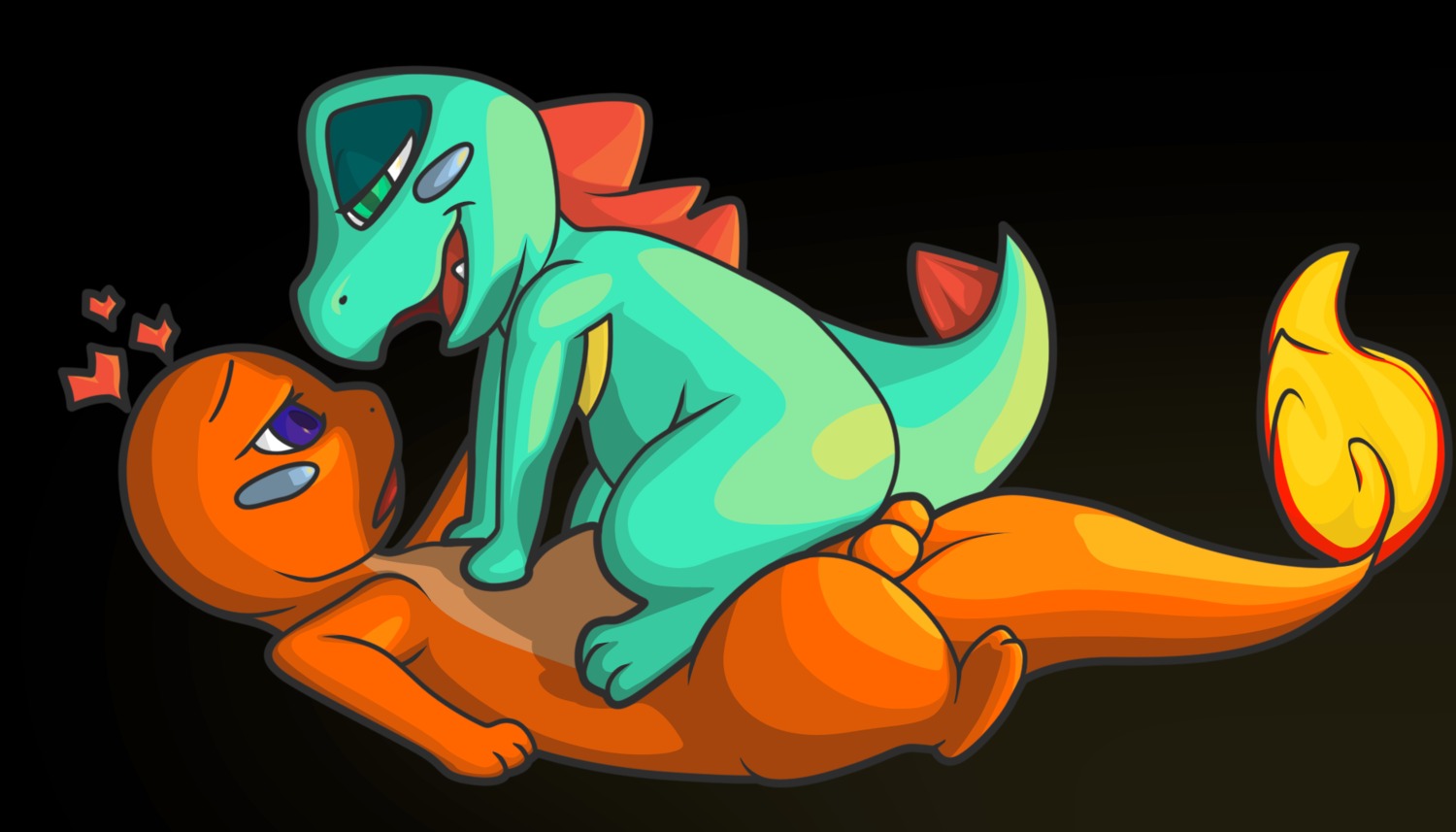 2011 3_fingers 3_toes 7:4 average bald balls blue_body blue_skin bodily_fluids charmander classified-crud cowgirl_position duo e621 feet female female_on_top female_penetrated feral feral_on_feral fingers fire flaming_tail from_front_position generation_1_pokemon generation_2_pokemon genitals green_eyes half-closed_eyes heart_symbol hi_res interspecies lizard love male male/female male_on_bottom male_penetrating male_penetrating_female narrowed_eyes nintendo nude on_bottom on_top open_mouth orange_body orange_skin penetration penis pokemon pokemon_(species) purple_eyes reptile romantic romantic_couple scalie sex shadow sharp_teeth straddling sweat tail teeth toes tongue totodile