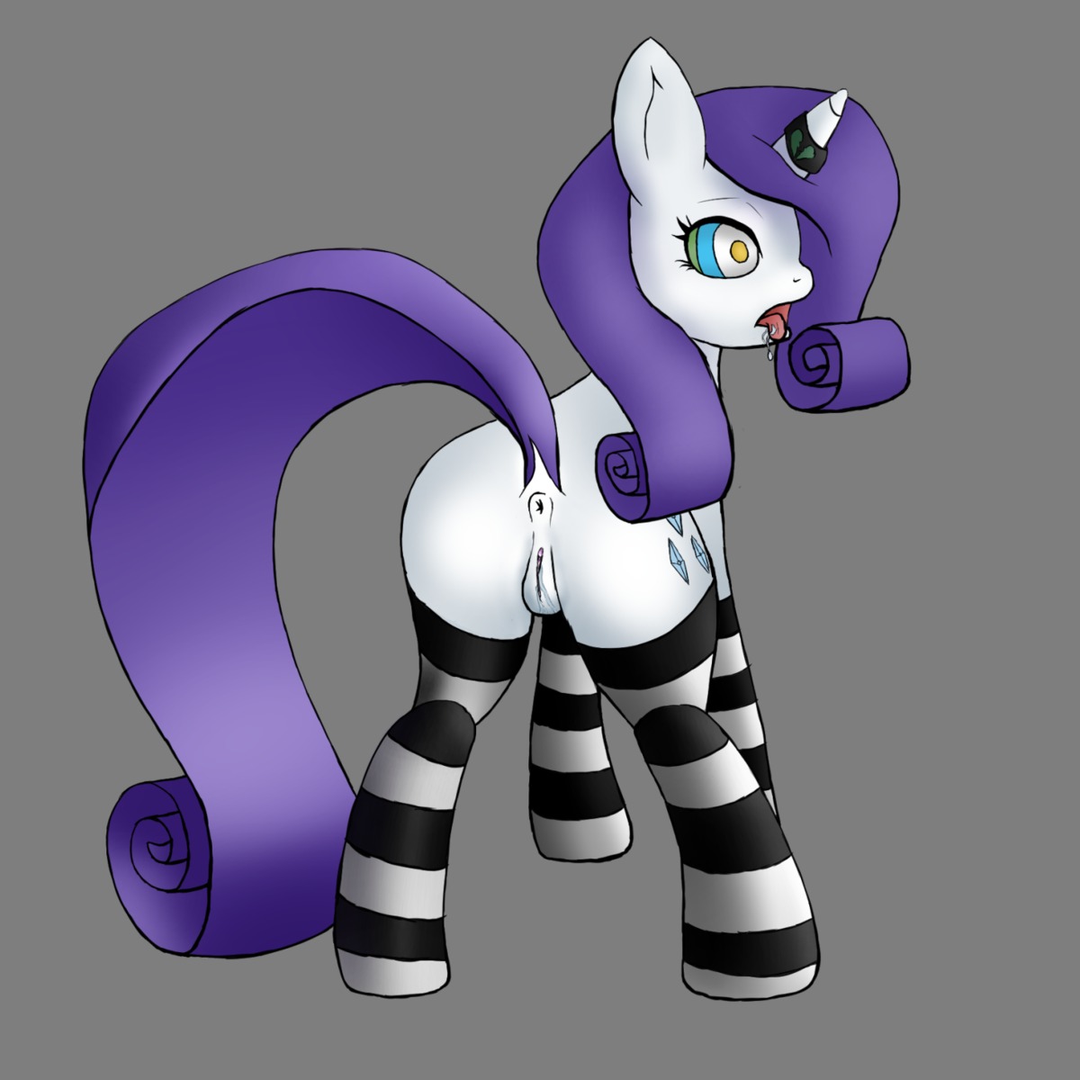 1:1 2013 alpha_channel anus arthropod bodily_fluids butt changeling_(mlp) clothing cutie_mark dazed drooling e621 equid equine female feral footwear friendship_is_magic genital_fluids genitals hair hasbro hi_res horn hypnosis hypnotic_eyes illusiveelusive legwear long_hair magic_inhibitor mammal mind_control my_little_pony mythological_creature mythological_equine mythology open_mouth queen_chrysalis_(mlp) rarity_(mlp) ringed_eyes saliva socks solo thigh_highs unicorn vaginal_fluids vulva