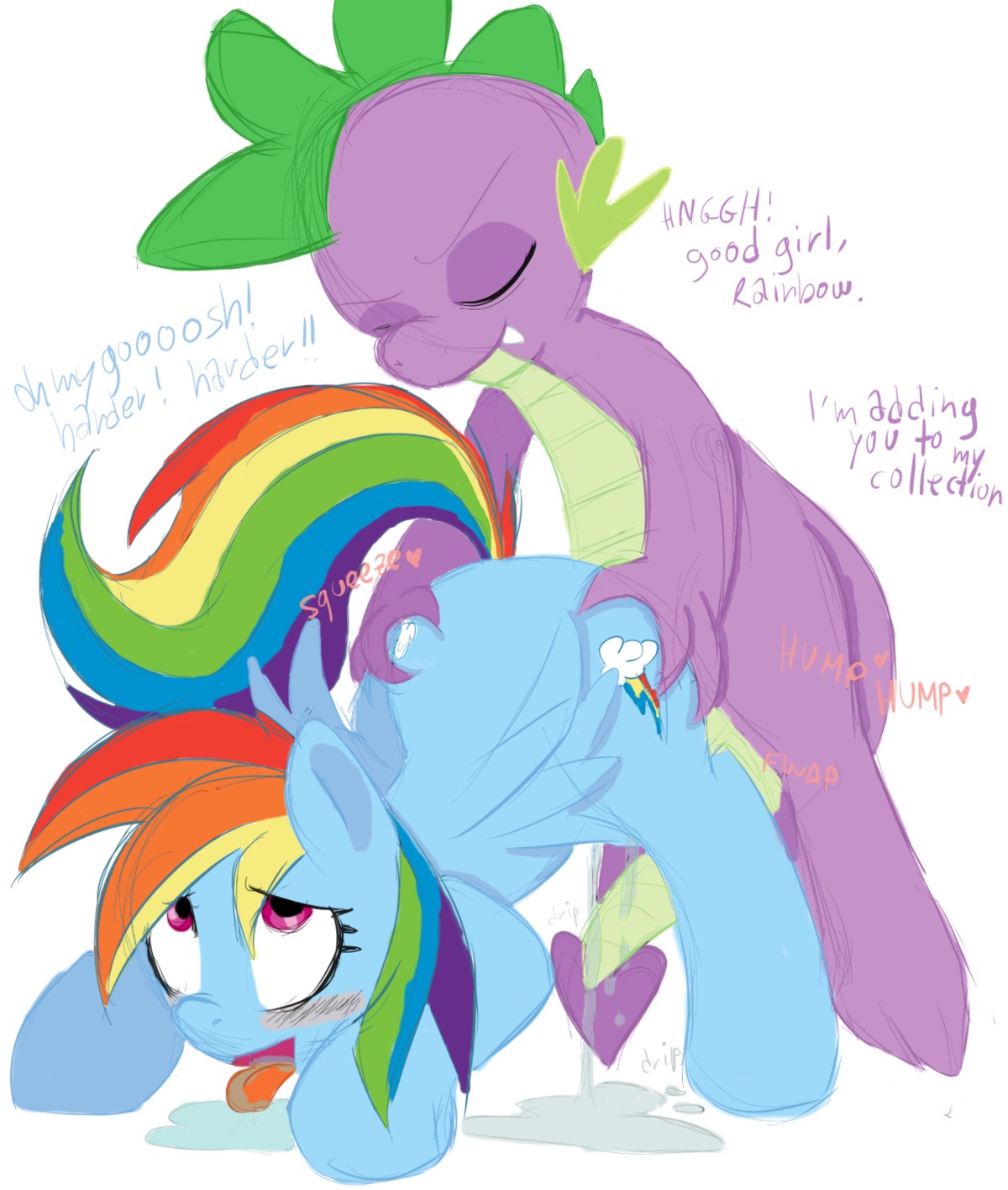 dragon equine female feral friendship_is_magic haiku male my_little_pony pegasus rainbow_dash_(mlp) rule34 scalie smooth_skin spike_(mlp)