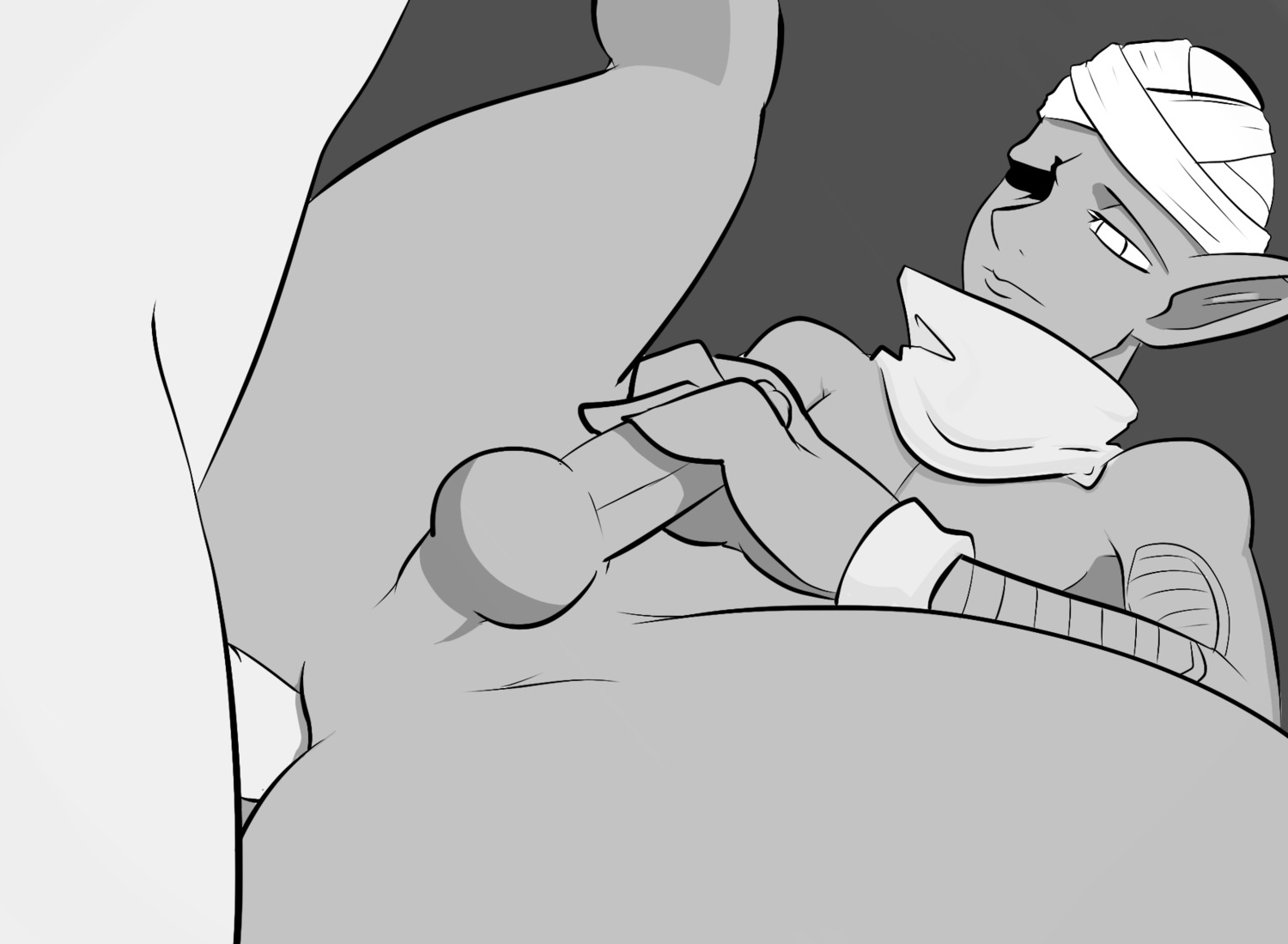 2boys abacus_orrin abacusthezero boner dragon_ball dragon_ball_z erection gay male male_only monochrome piccolo rule34 tagme yaoi