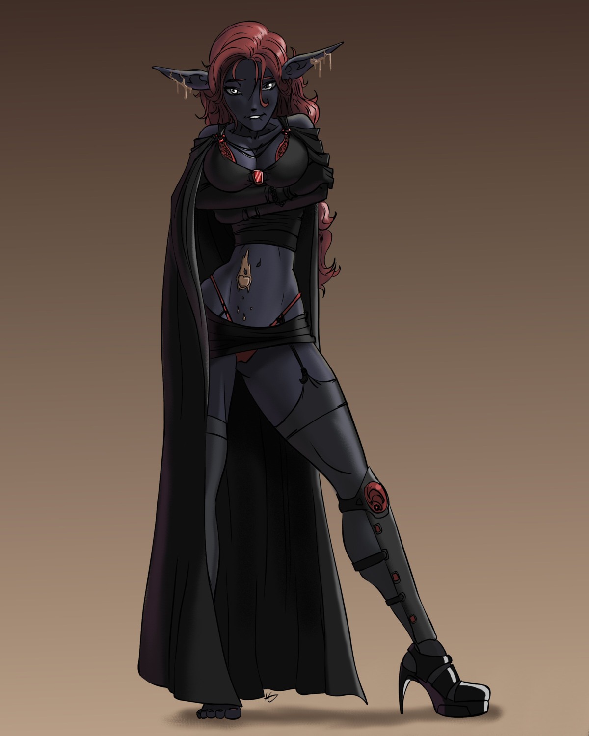 1girls dark_elf drow_(dnd) dungeons_and_dragons female female_only hentaigirls rule34 solo tagme