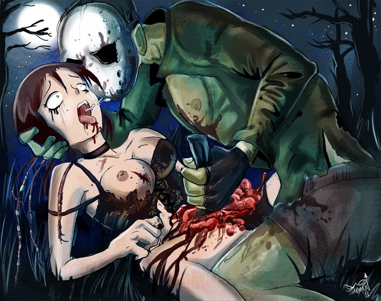 death female female_death friday_the_13th gore guro jason_voorhees rule34 shadman tagme