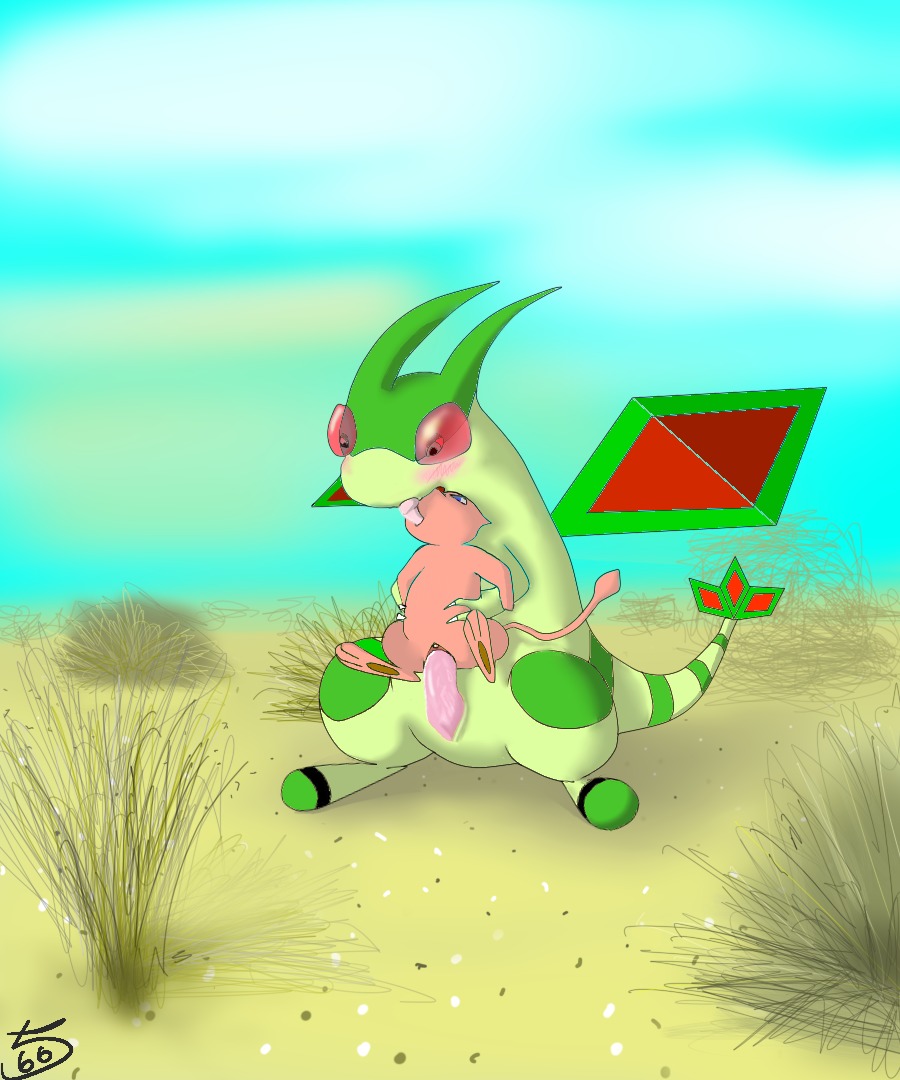 2013 5:6 conditional_dnp desert duo e621 erection female female_penetrated feral feral_on_feral flygon generation_1_pokemon generation_3_pokemon genitals interspecies klaide legendary_pokemon licking male male/female male_penetrating male_penetrating_female membrane_(anatomy) membranous_wings mew_(pokemon) nintendo nude outside penetration penile penile_penetration penis penis_in_vagina plant pokemon pokemon_(species) sand sex sky tail tongue tongue_out vaginal vaginal_penetration vulva wings