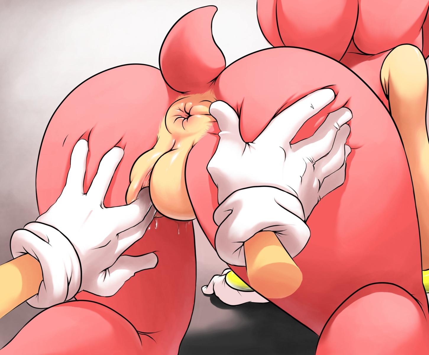 2012 all_fours amy_rose anthro anus argento big_anus bodily_fluids butt butt_focus butt_grab close-up clothing disembodied_hand dripping duo e621 eulipotyphlan female fingering first_person_view genital_fluids genitals gloves hair hand_on_butt handwear hedgehog hi_res mammal pink_body pink_hair plump_labia presenting puffy_anus ring sega short_hair solo_focus sonic_the_hedgehog sonic_the_hedgehog_(series) spread_legs spread_vulva spreading thick_thighs vaginal_fluids vulva
