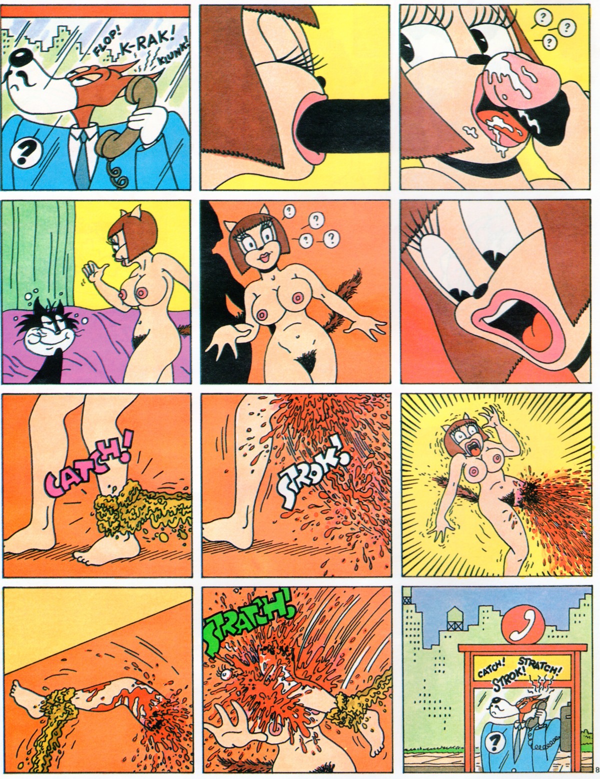 1982 absurd_res animal_humanoid blood bodily_fluids canid canine canis cat_(squeak_the_mouse) cat_humanoid comic cum death domestic_cat domestic_dog e621 erection felid felid_humanoid feline feline_humanoid felis fellatio female female_death genital_fluids genitals gore gore_focus hi_res humanoid humanoid_genitalia humanoid_penis lava licking male male/female mammal mammal_humanoid massimo_mattioli monster oral oral_penetration penetration penile penis penis_lick sex squeak_the_mouse tail tongue tongue_out vulva
