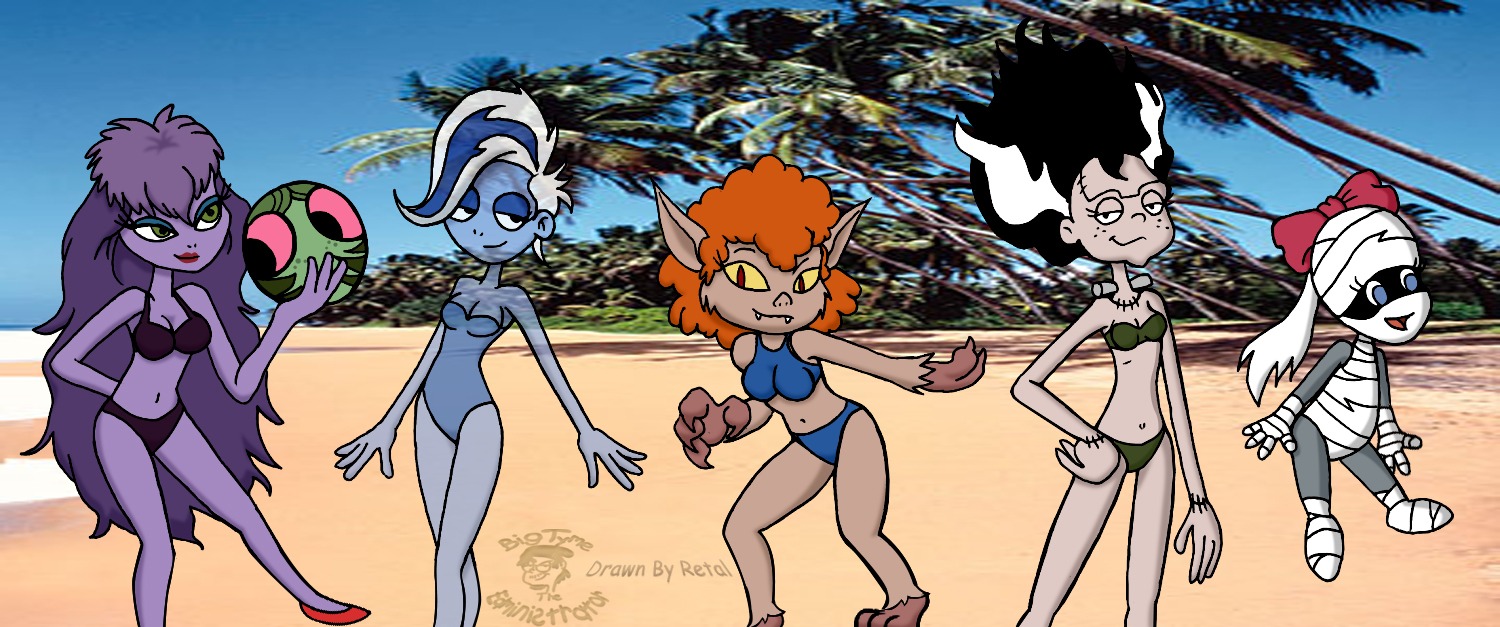 5girls cub elsa_frankenteen female female_only hanna-barbera multiple_females multiple_girls phantasma_phantom photo_background purple_hair retal4 rule34 scooby-doo scooby-doo_and_the_ghoul_school sibella_dracula signature tanis_mummy text winnie_werewolf