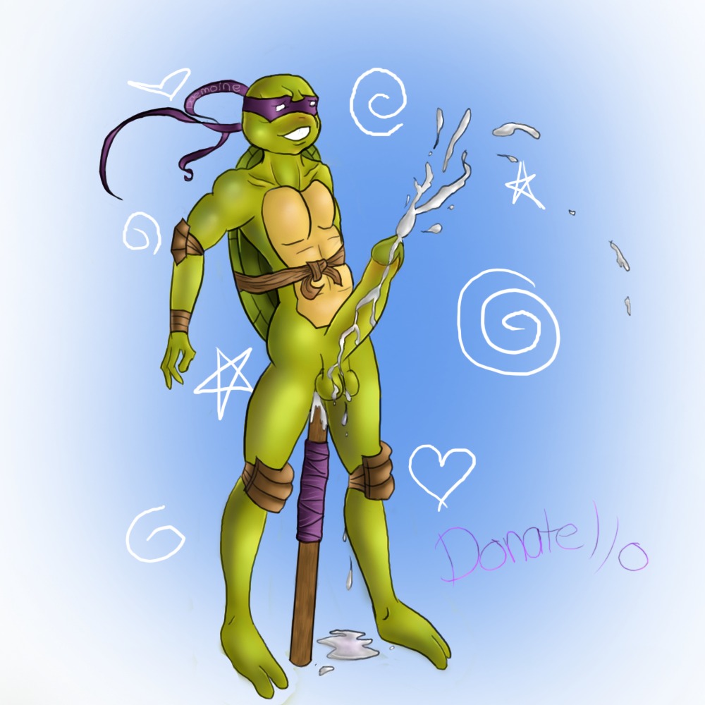 1boy anthro balls cum cum_on_balls cum_on_penis cumshot donatello ejaculation erect_penis erection male male_only penis reptile rule34 scalie tagme teenage_mutant_ninja_turtles turtle what