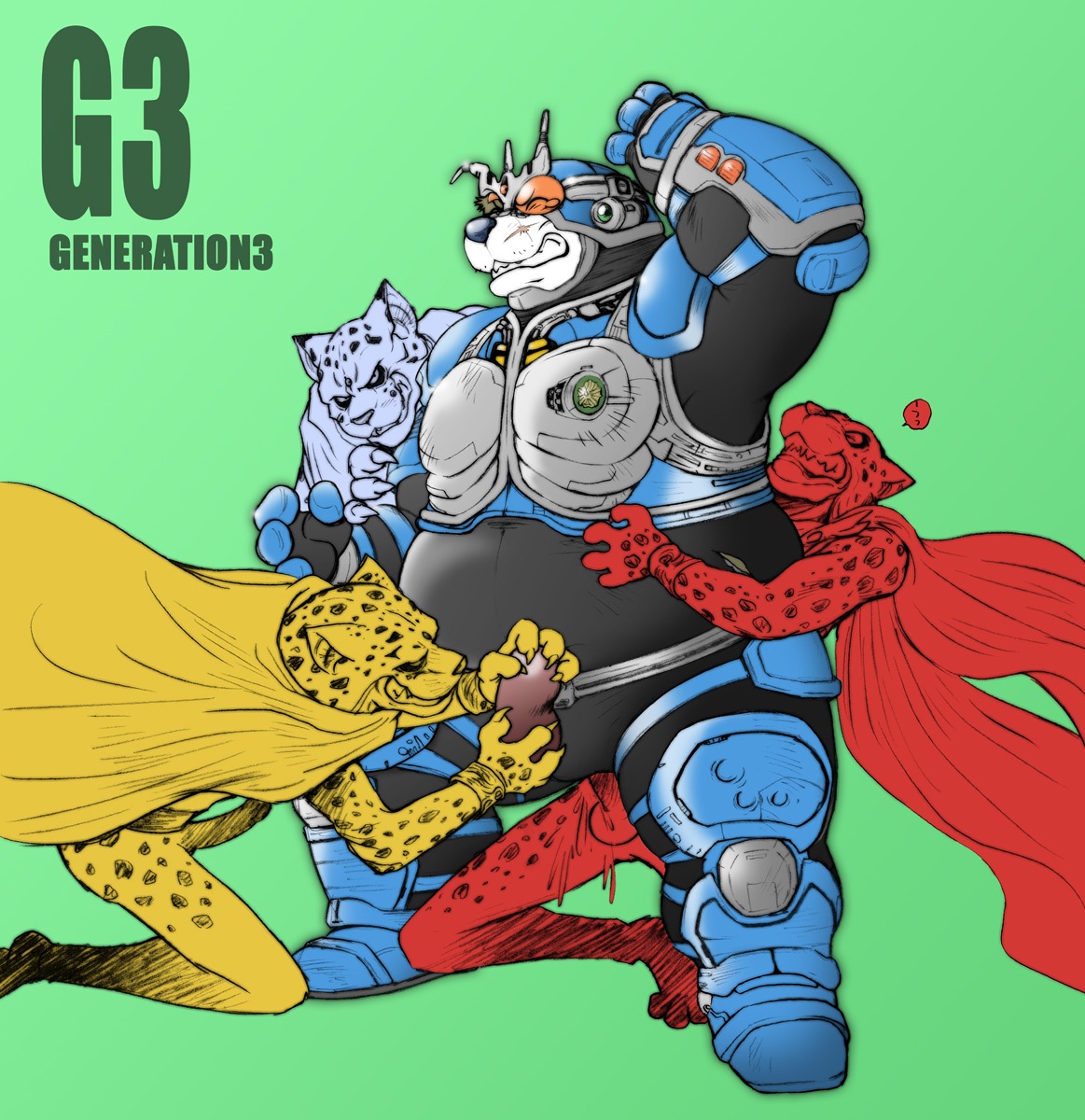 anthro g3 jaguar_lord kamen_rider kamen_rider_agito_(series) kamen_rider_g3 male pantheras_luteus rule34 tagme