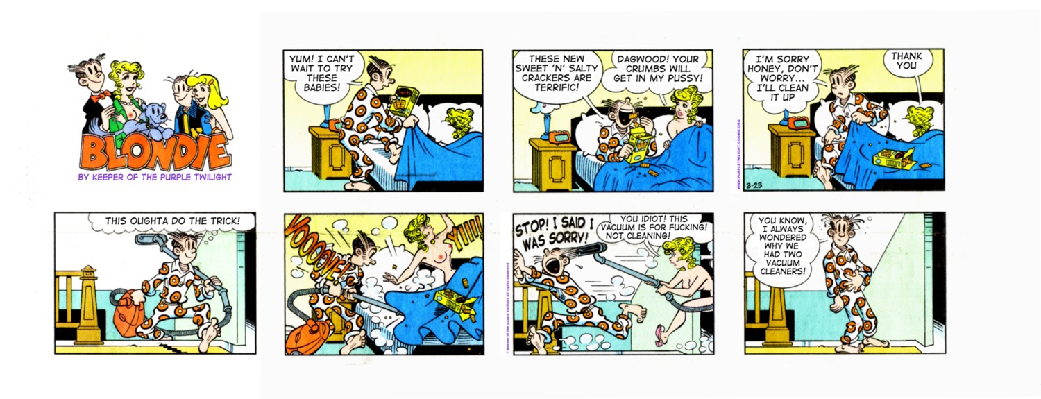 blondie_(comic) blondie_bumstead clothing comic comic_strip dagwood_bumstead edit female human rule34 tagme