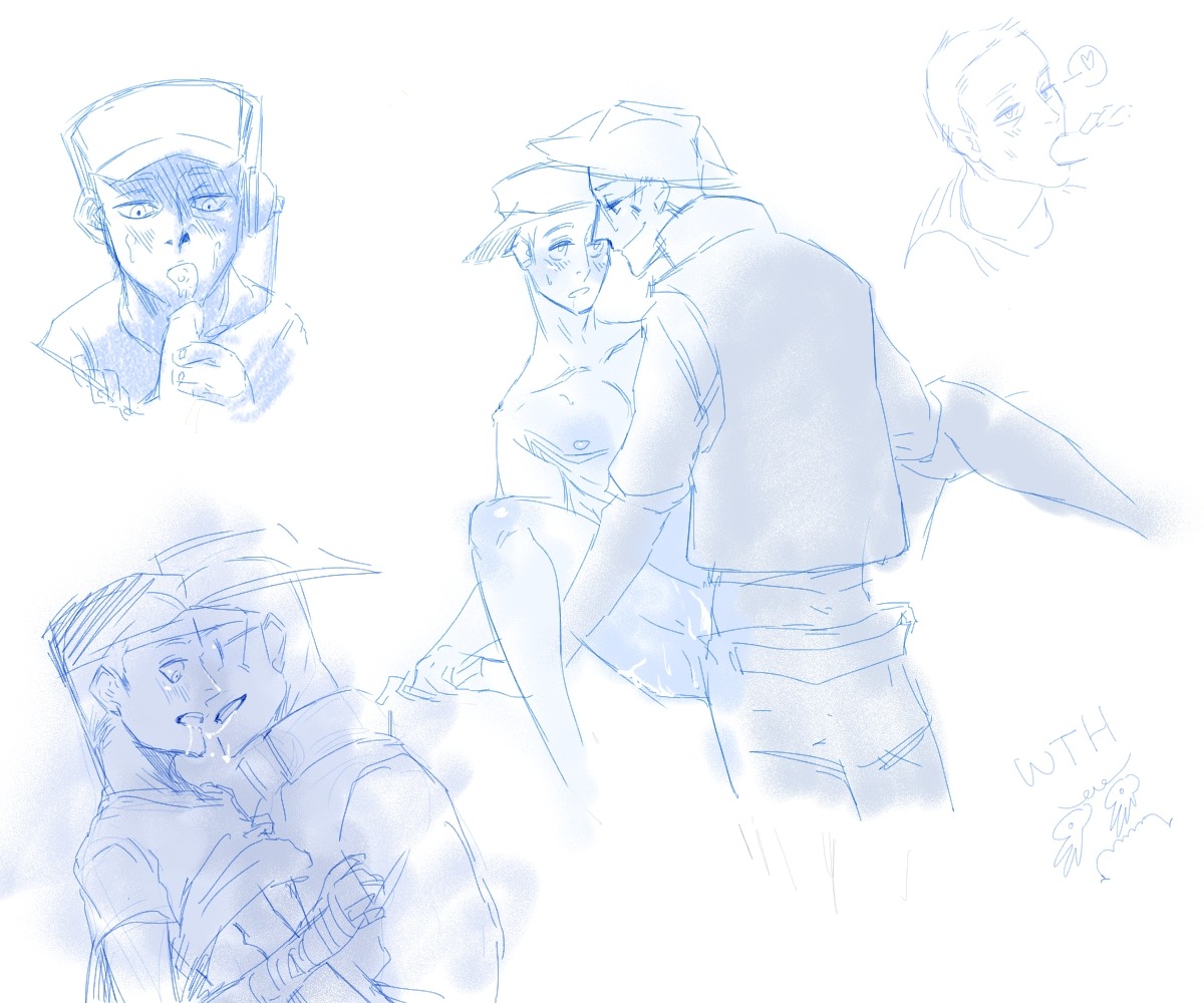 2boys 2d human human_male human_only male male_only rule34 scout_(team_fortress_2) sniper_(team_fortress_2) team_fortress_2 yaoi ziznine69