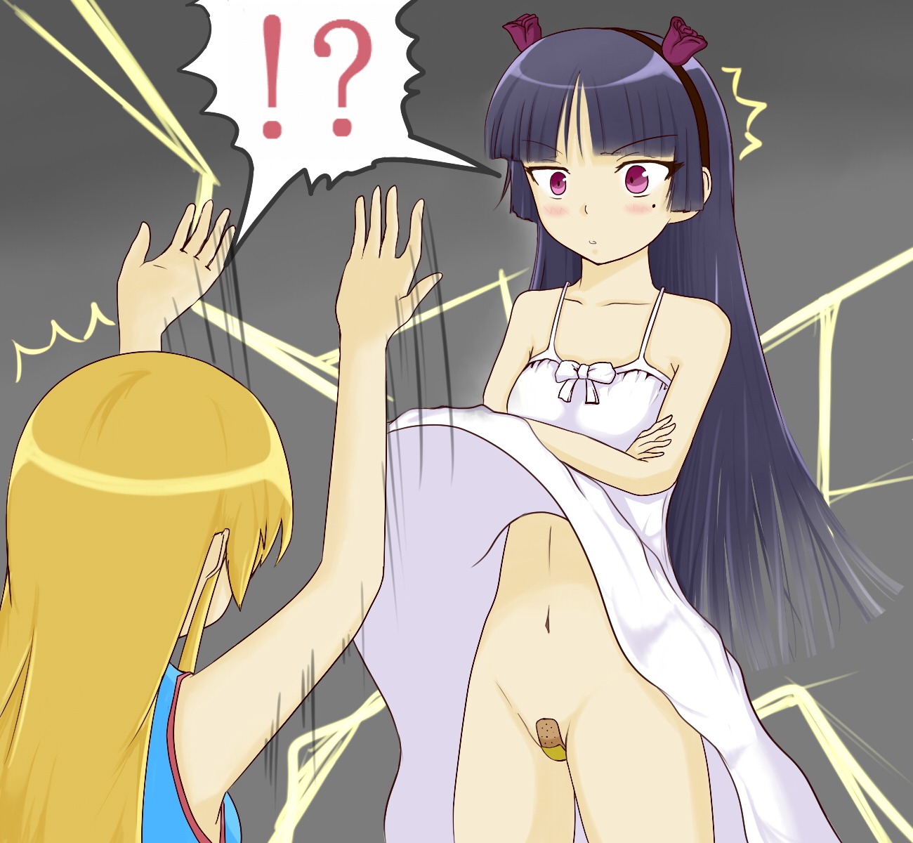 female female_only gokou_ruri human kousaka_kirino multiple_females multiple_girls ore_no_imouto_ga_konna_ni_kawaii_wake_ga_nai pointy_chin rule34 tagme