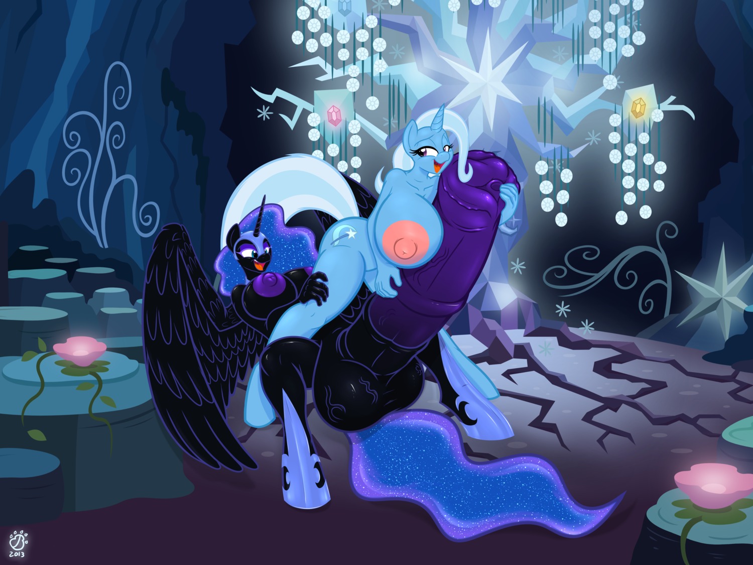 2014 4:3 absurd_res animal_genitalia animal_penis anjuneko anthro anthrofied badgerben balls big_balls big_breasts big_penis black_body black_feathers black_fur blue_body blue_eyes blue_fur blue_hair body_worship breasts cutie_mark duo e621 equid equine equine_genitalia equine_penis erection feathered_wings feathers female friendship_is_magic fur genital_worship genitals gynomorph hair hasbro hi_res horn huge_balls huge_breasts huge_penis hyper hyper_balls hyper_breasts hyper_genitalia hyper_penis intersex mammal multicolored_hair my_little_pony mythological_creature mythological_equine mythology nightmare_moon_(mlp) nipples nude open_mouth penile penis penis_worship purple_eyes trixie_(mlp) two_tone_hair unicorn winged_unicorn wings