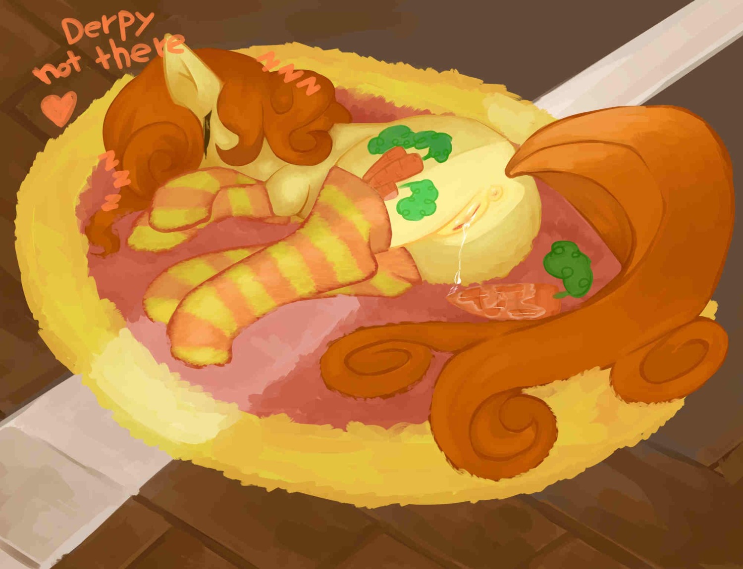 bodily_fluids carrot_top_(mlp) clothing cutie_mark dream e621 earth_pony equid equine eyes_closed female feral footwear friendship_is_magic genital_fluids genitals hasbro hi_res horse legwear mammal my_little_pony pony ponylicking rug sleeping socks solo tail vaginal_fluids vulva