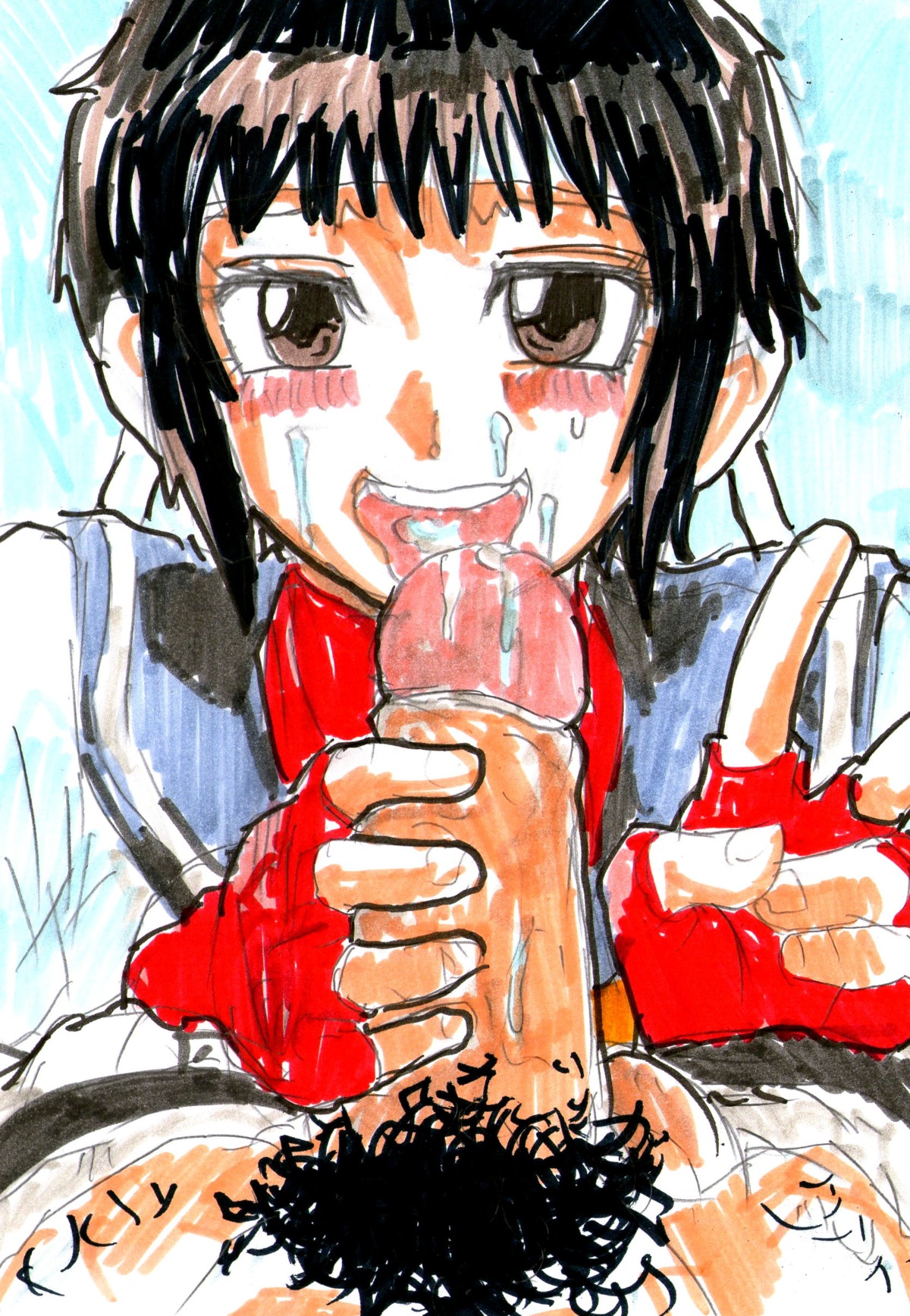 female human male rule34 sakura_kasugano straight street_fighter tagme