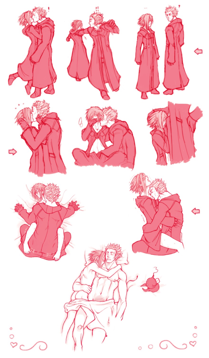 disney gay kingdom_hearts lexaeus male male_only monochrome rule34 square_enix tagme yaoi zexion