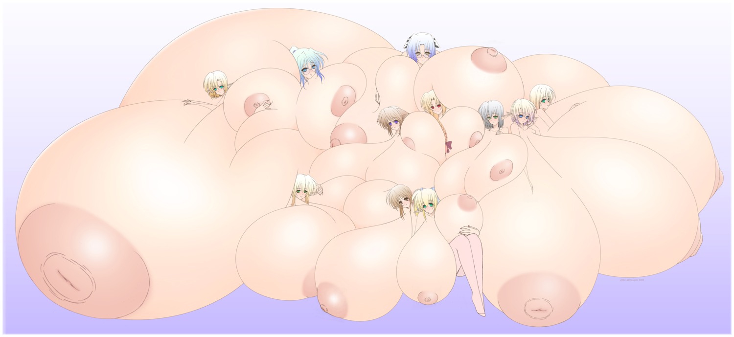 akira_agata breasts cow_ear elf elflite female gigantic_breasts group high_resolution huge_breasts multiple_females multiple_girls pointy_ears rule34 tagme