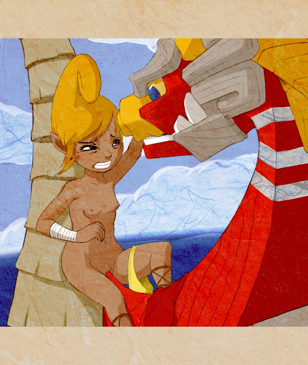 1boy 1girls female flat_chest kevinsano king_of_red_lions male nintendo nude rule34 tetra the_legend_of_zelda the_wind_waker wind_waker young