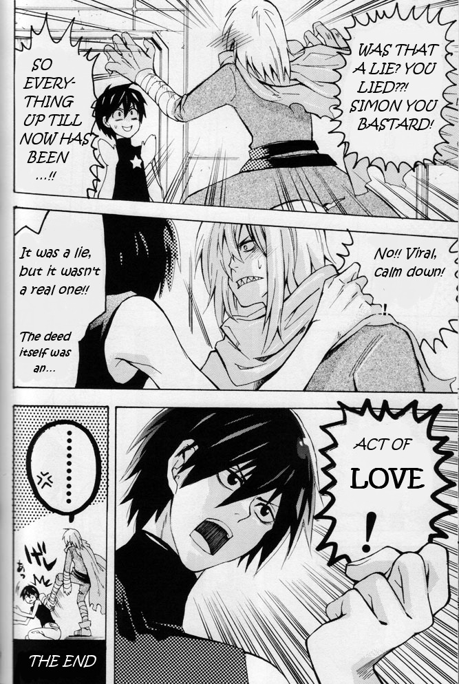 2boys angry comic gay male male_only monochrome multiple_boys multiple_males rule34 simon_(tengen_toppa_gurren_lagann) tagme tengen_toppa_gurren_lagann translated viral yaoi
