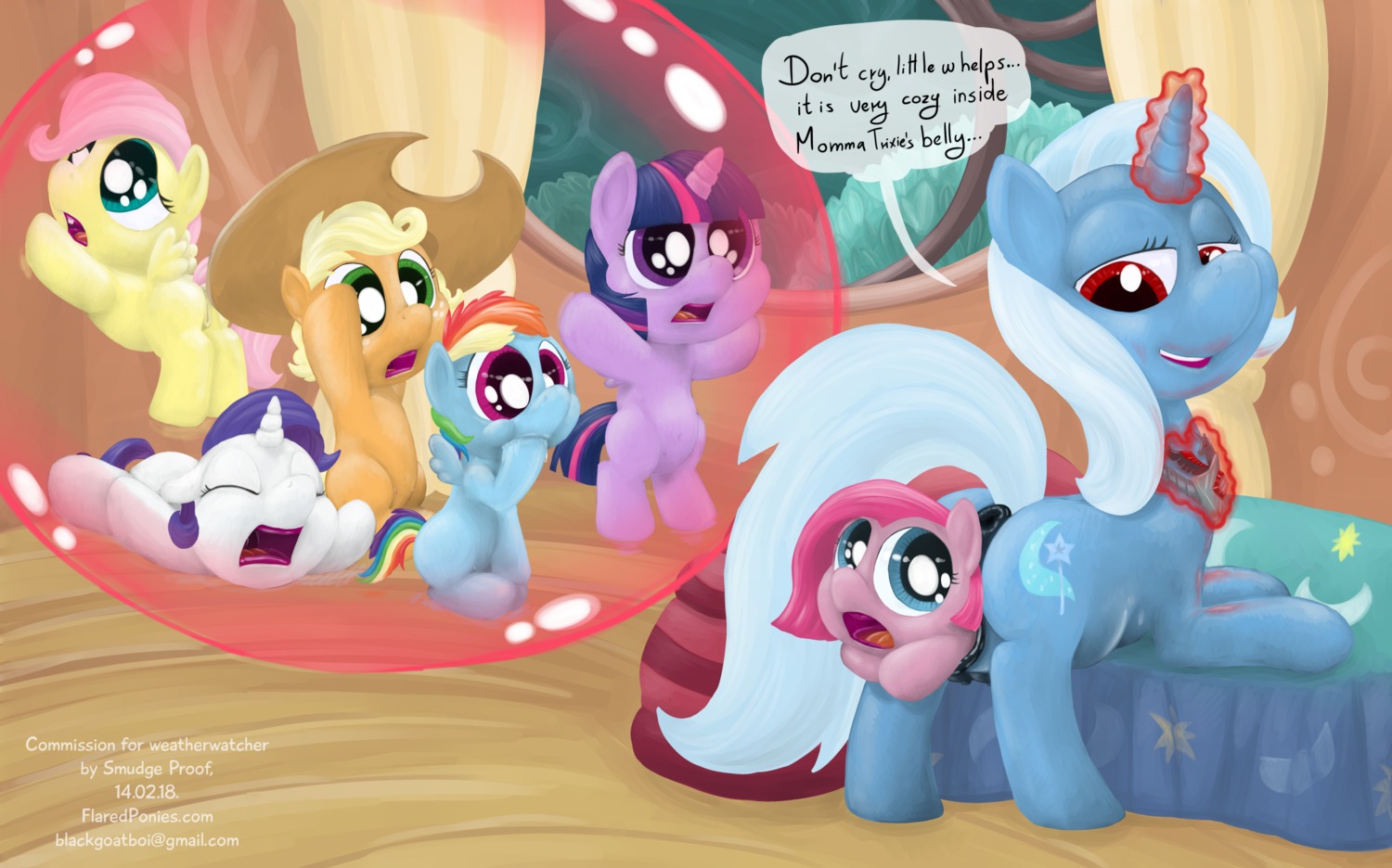 2014 age_regression alicorn_amulet applejack_(mlp) blonde_hair blue_body blue_eyes blue_fur blue_hair clothing comic cowboy_hat dialogue digital_media_(artwork) dominant dominant_female e621 earth_pony english_text equid equine feathered_wings feathers female feral fluttershy_(mlp) friendship_is_magic fur genitals green_eyes group hair hasbro hat headgear headwear hi_res horn horse inside magic mammal multicolored_hair my_little_pony mythological_creature mythological_equine mythology pegasus pink_eyes pink_hair pinkamena_(mlp) pinkie_pie_(mlp) pony purple_body purple_eyes purple_fur purple_hair rainbow_dash_(mlp) rainbow_hair rarity_(mlp) red_eyes smudge_proof teats text trixie_(mlp) twilight_sparkle_(mlp) two_tone_hair unbirthing unicorn vaginal vore vulva wings yellow_body yellow_feathers young young_feral young_prey