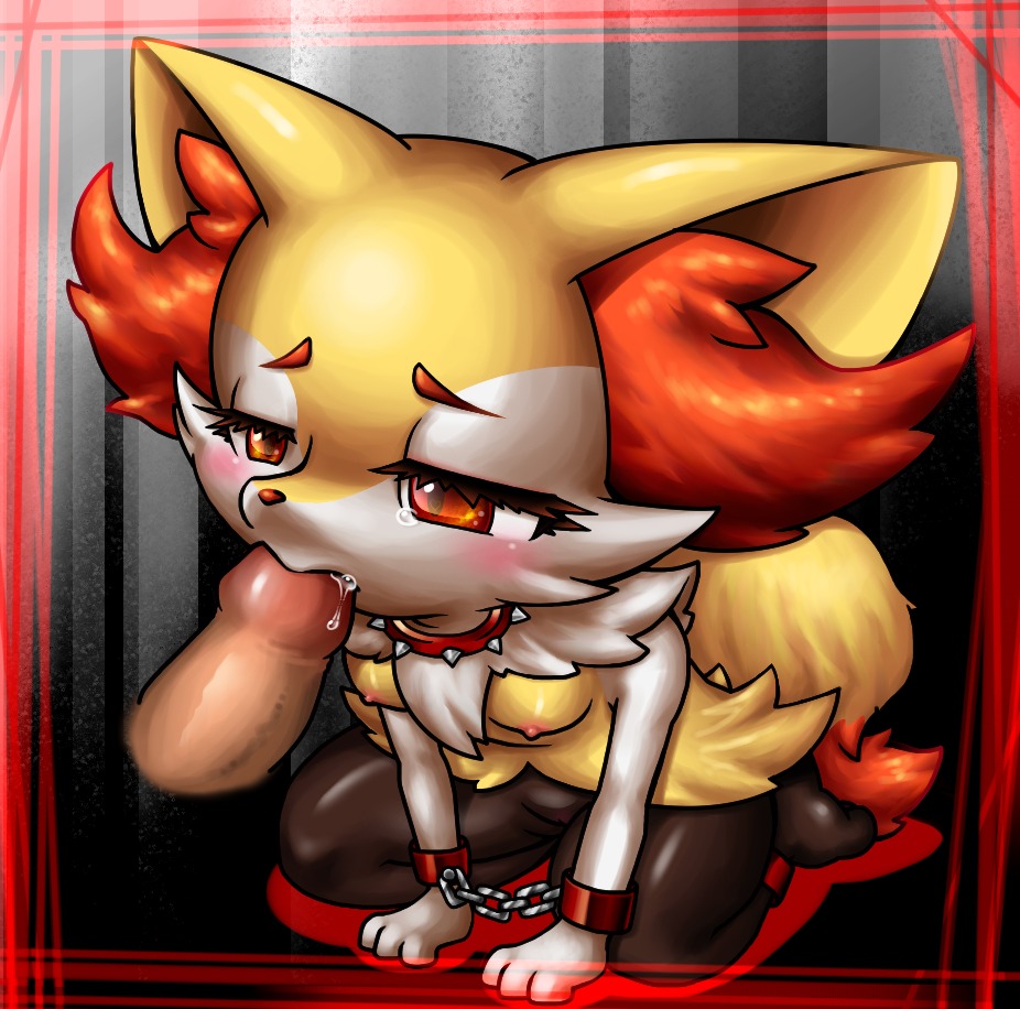 2014 anthro bdsm bodily_fluids bondage bound box_xod braixen breasts canid canine chain collar cuff_(restraint) cum cum_on_penis disembodied_penis duo e621 erection eyelashes faceless_character faceless_male fellatio female female_focus female_penetrated fur generation_6_pokemon genital_fluids genitals half-closed_eyes handcuffs human human_on_anthro inner_ear_fluff interspecies male male/female male_penetrating male_penetrating_female mammal metal_cuffs narrowed_eyes nintendo nipples nude open_mouth oral oral_penetration orgasm penetration penile penis pokemon pokemon_(species) pokephilia pupils red_eyes restraints sex shackles sitting slave slit_pupils solo_focus spikes tuft
