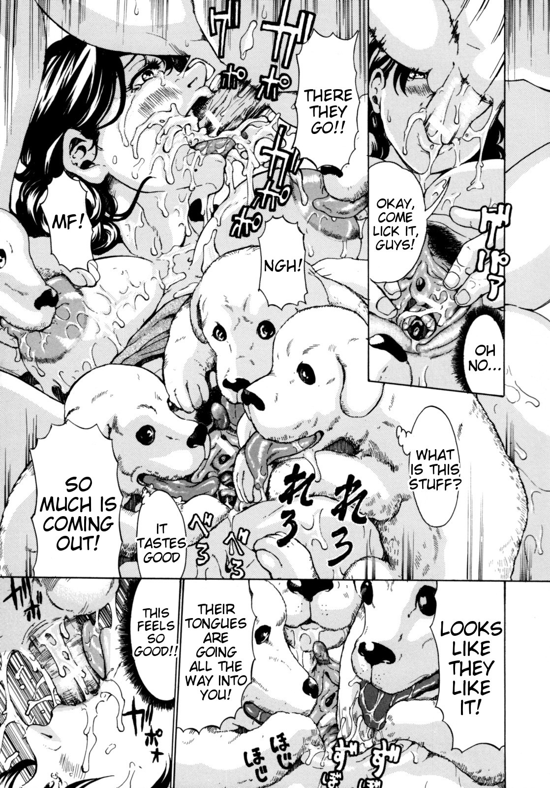 bad_parenting bestiality big_breasts bodily_fluids breasts canid canine canis child comic cum cunnilingus dialogue domestic_dog e621 english_text erection fellatio female female_on_feral feral gangbang genital_fluids genitals greyscale group group_sex hi_res human human_focus human_on_feral human_on_human incest_(lore) interspecies intraspecies lactating licking long_nipples male male/female mammal monochrome mother_(lore) mustang_r nipples not_furry_focus nude oral parent_(lore) penile penis saliva sex son_(lore) text tongue tongue_out translated unknown_artist vaginal vulva young young_feral