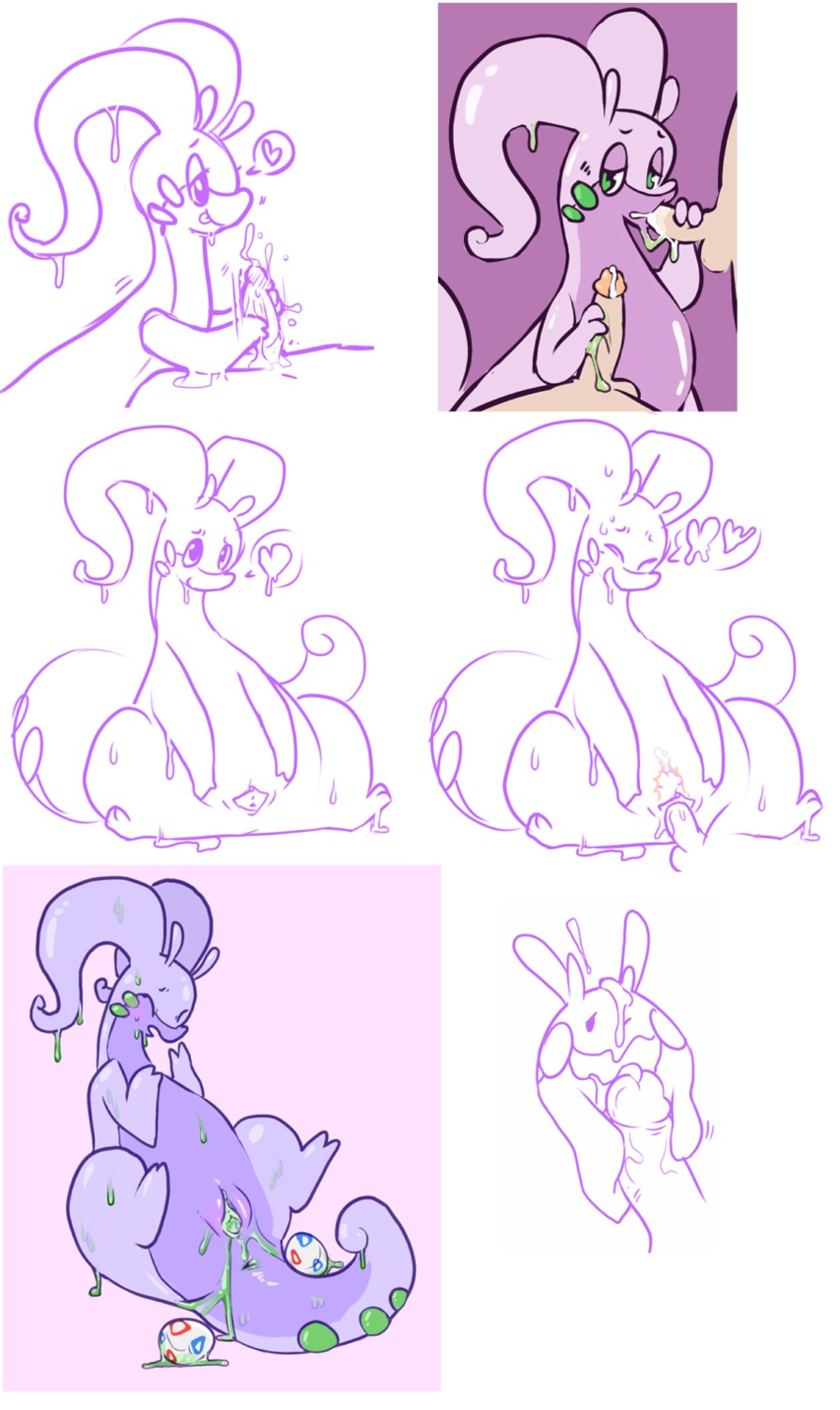 anus balls bodily_fluids butt cum cum_in_mouth cum_in_vagina cum_inside cum_on_face cumshot disembodied_penis dragon duo e621 egg ejaculation erection eyes_closed fellatio female feral gastropod generation_2_pokemon generation_6_pokemon genital_fluids genitals glans goodra goomy green_eyes group group_sex half-closed_eyes handjob happy heart_symbol hi_res human humanoid_genitalia humanoid_penis interspecies larger_male line_art looking_at_viewer lying male male/female male_penetrating mammal mollusk multiple_scenes mythological_creature mythological_scalie mythology narrowed_eyes nintendo nude one_eye_closed open_mouth oral oral_penetration orgasm oviposition paperclip_(artist) penetration penile penis pokemon pokemon_(species) pokephilia precum presenting scalie seductive sex simple_background size_difference slightly_chubby slime smaller_female smile solo_focus spread_legs spread_vulva spreading sweat tail thick_tail thick_thighs threesome togepi tongue tongue_out trio vaginal vaginal_oviposition vaginal_penetration vulva white_background wide_hips
