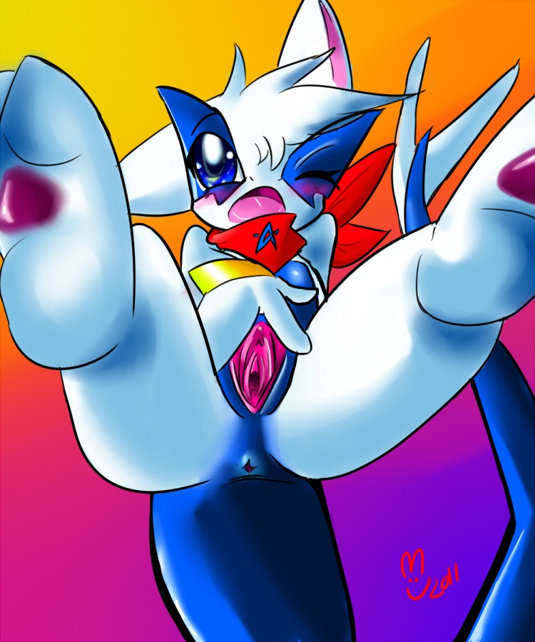 anus blush color female female_only front_view legendary_pokemon lugia pokemon pokemon_(species) pussy rule34 solo tagme tail vulva wink