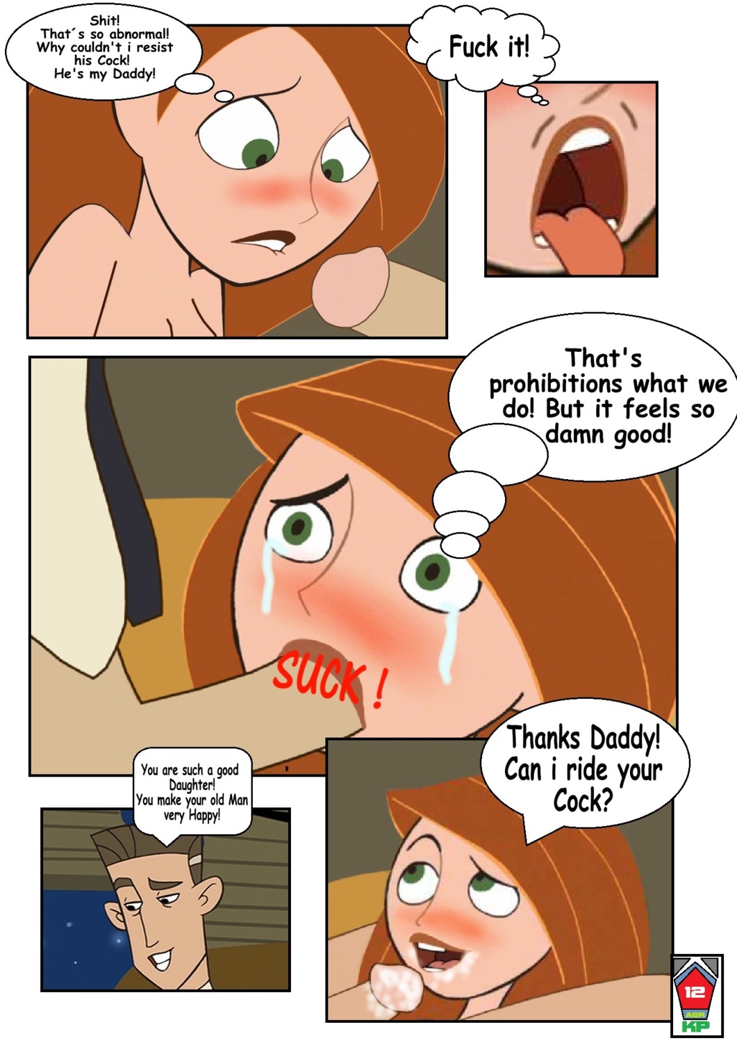 agr12 cheating_husband cum_in_mouth daughter disney disney_channel father_and_daughter fellatio female human incest james_timothy_possible kim_possible kimberly_ann_possible male oral penis rule34 straight straight_hair tagme tears throat tongue tongue_out