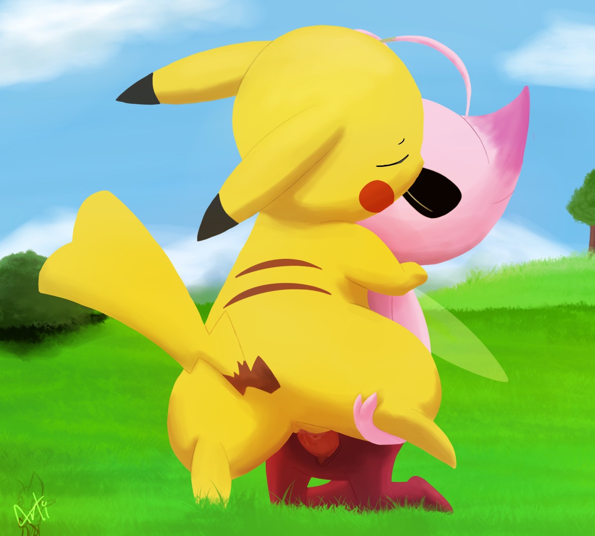 arti4000 arti_(arti4000) artibii_(arti4000) celebi cleft_tail digital_media_(artwork) duo e621 erection female female_penetrated feral generation_1_pokemon generation_2_pokemon genitals interspecies kissing legendary_pokemon male male/female male_penetrating male_penetrating_female mammal nintendo nude penetration penile penile_penetration penis penis_in_vagina pikachu pokemon pokemon_(species) rodent sex shiny_pokemon tail vaginal vaginal_penetration vulva