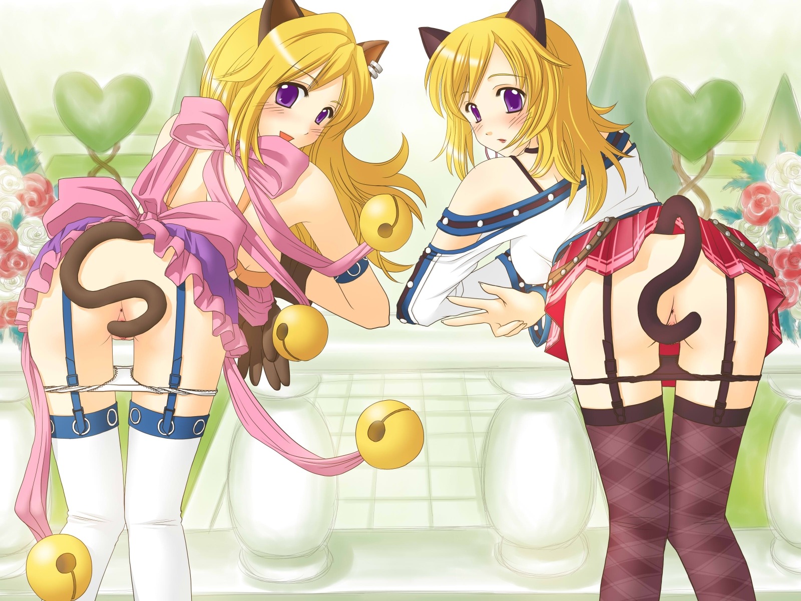 ass bent_over cat_girl catgirl color female female_only rule34 tail trickster_online