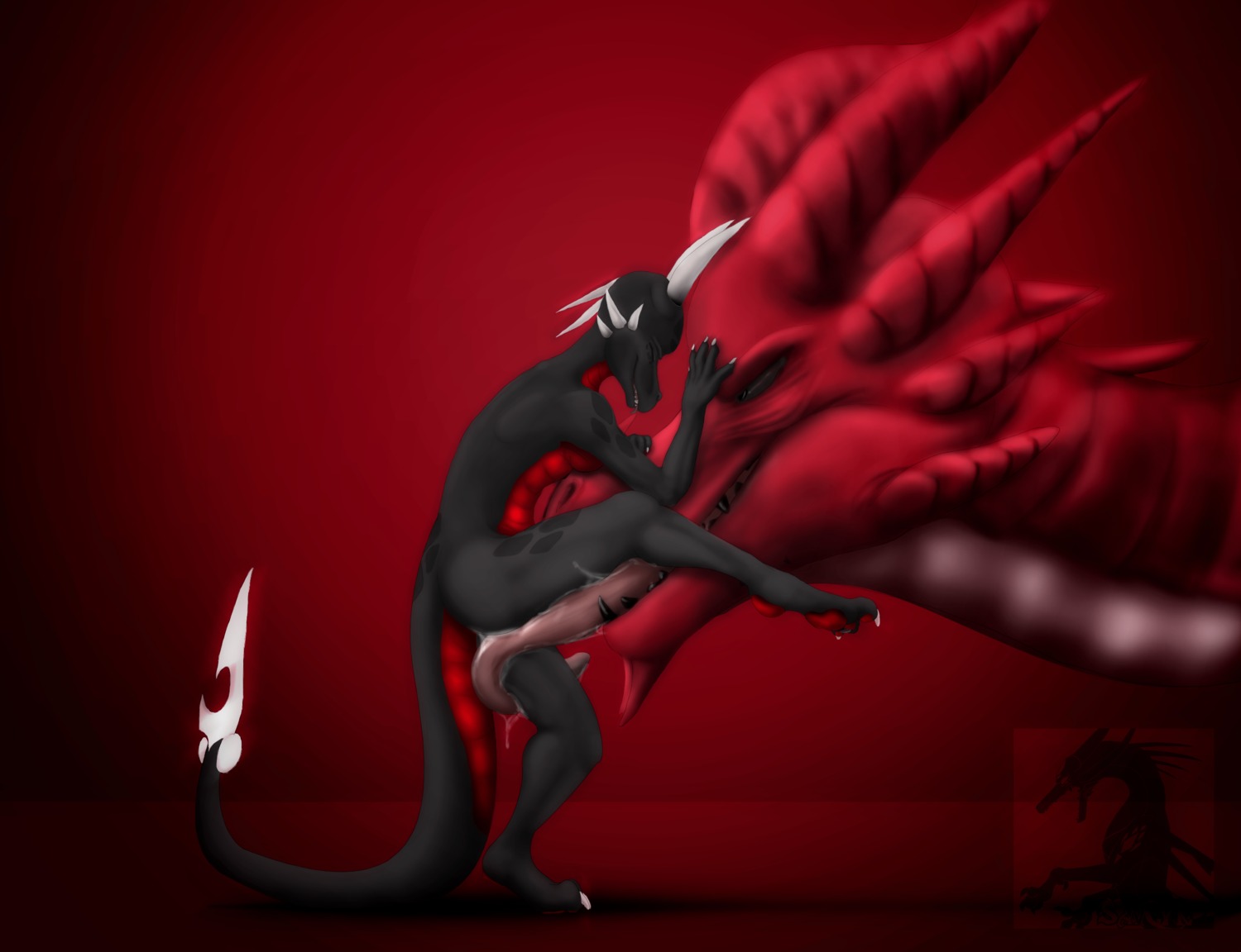 anthro anthro_only black_eyes breasts claws closed_eyes cunnilingus cynder cynder-the-dragon dragon eyes_open female high_resolution horn licking male no_humans odahviing open_mouth oral oral_sex pussy raised_leg rule34 savage_(doktor-savage) scalie sex size_difference skyrim spyro_the_dragon tail teeth the_elder_scrolls tongue vaginal_penetration video_games