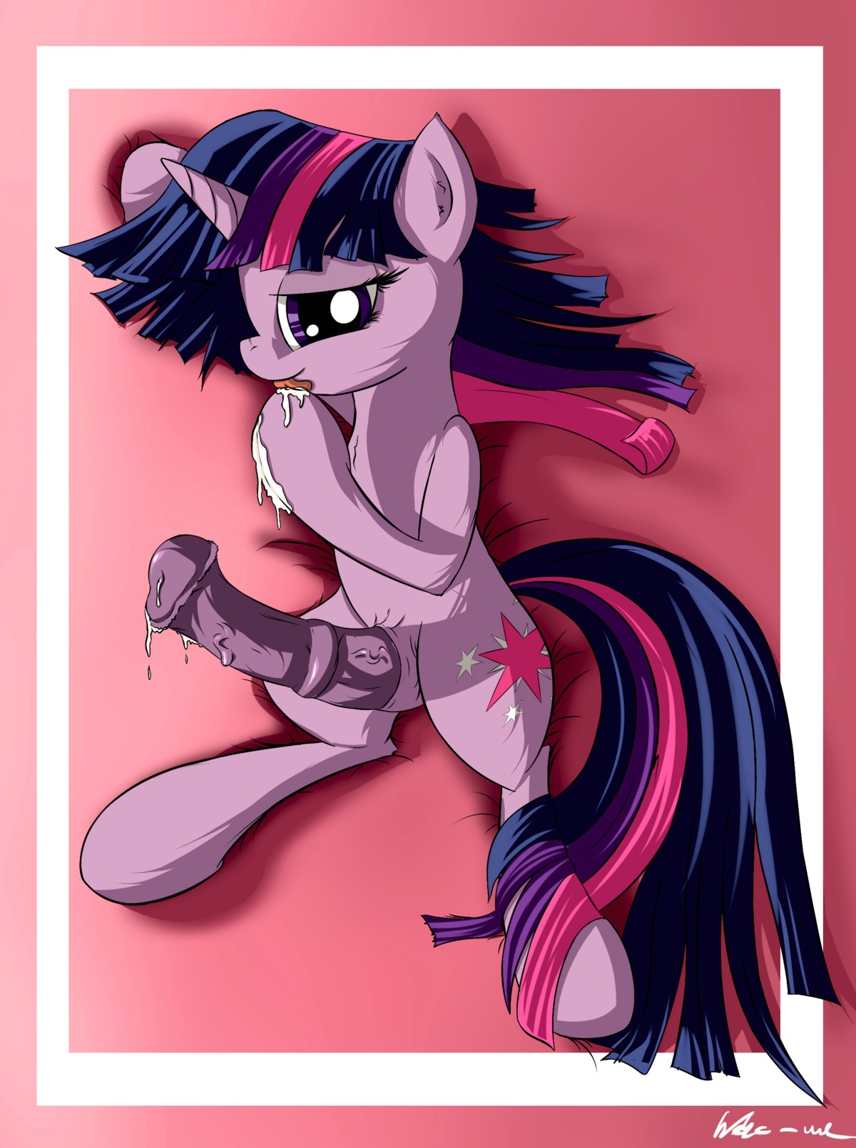 2013 absurd_res animal_genitalia animal_penis bodily_fluids crossgender cum cutie_mark e621 equid equine equine_genitalia equine_penis erection feral flared_penis friendship_is_magic fur genital_fluids genitals gynomorph hair hasbro hi_res horn intersex licking mammal masturbation multicolored_hair my_little_pony mythological_creature mythological_equine mythology neko-me nude penis purple_body purple_eyes purple_fur purple_hair solo tongue tongue_out twilight_sparkle_(mlp) two_tone_hair unicorn