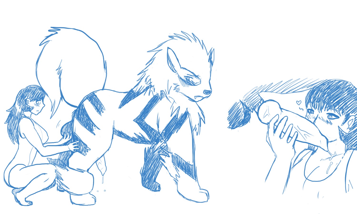arcanine blush breasts cleavage cum fellatio female handjob illuminatii oral pokemon pokemon_(species) pokemon_trainer pokephilia precum rule34