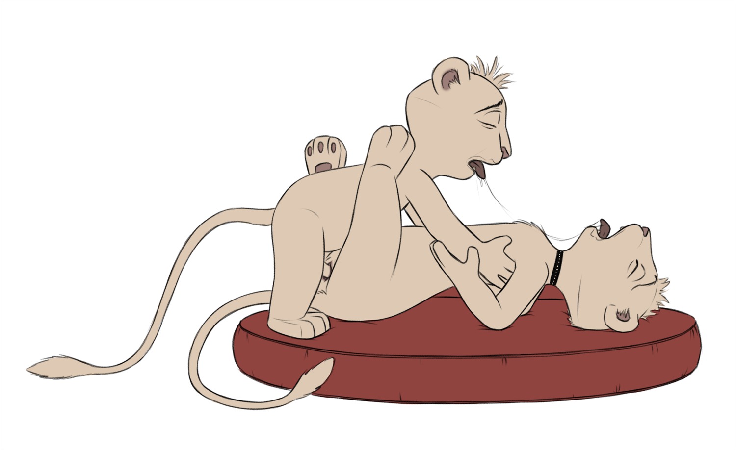 3_toes 4_fingers after_kiss age_difference albino anthro anthro_on_anthro anthro_penetrated anthro_penetrating anthro_penetrating_anthro bodily_fluids brother_(lore) brother_and_sister_(lore) brother_penetrating_sister collar dreamworks duo e621 eyes_closed father_of_the_pride feet felid female female_penetrated fingers fur genitals hi_res hunter_(father_of_the_pride) incest_(lore) inner_ear_fluff kissing larger_female larger_penetrated larger_sub lion male male/female male_penetrating male_penetrating_female mammal nude pantherine penetration penile penile_penetration penis penis_in_vagina saliva saliva_string sex sibling_(lore) sierra_(father_of_the_pride) sister_(lore) size_difference smaller_male submissive the_giant_hamster toes tongue tongue_out tuft vaginal vaginal_penetration white_body white_fur young young_anthro