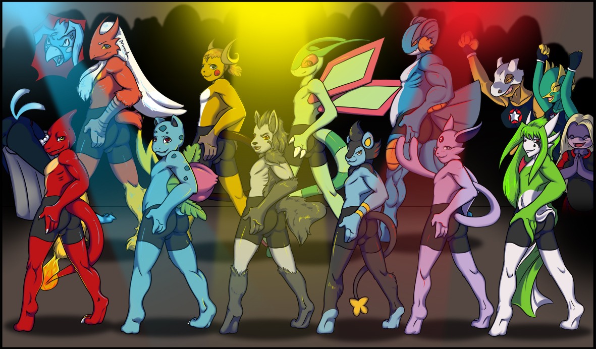 altaria anthro ass beige_skin black_fur black_hair blaziken blonde_hair blue_fur blue_skin charmeleon cheering closed_eyes closed_mouth clothes color cubone eeveelution espeon female fingerless_gloves fire flygon fur furrine furry furry_ears furry_tail gardevoir gloves green_hair green_skin grey_fur grey_hair hair hand_on_ass indoors interspecies ivysaur jynx kecleon long_hair looking_back luxio male mightyena multiple_females multiple_males nintendo open_eyes open_mouth pointy_ears pokemon pokemon_(species) pokemon_dppt pokemon_gsc pokemon_rgby pokemon_rse purple_fur purple_skin raichu raised_tail red_skin rule34 shorts skull smile standing straight_hair swampert tail tail_fire tan_skin topless white_hair white_skin