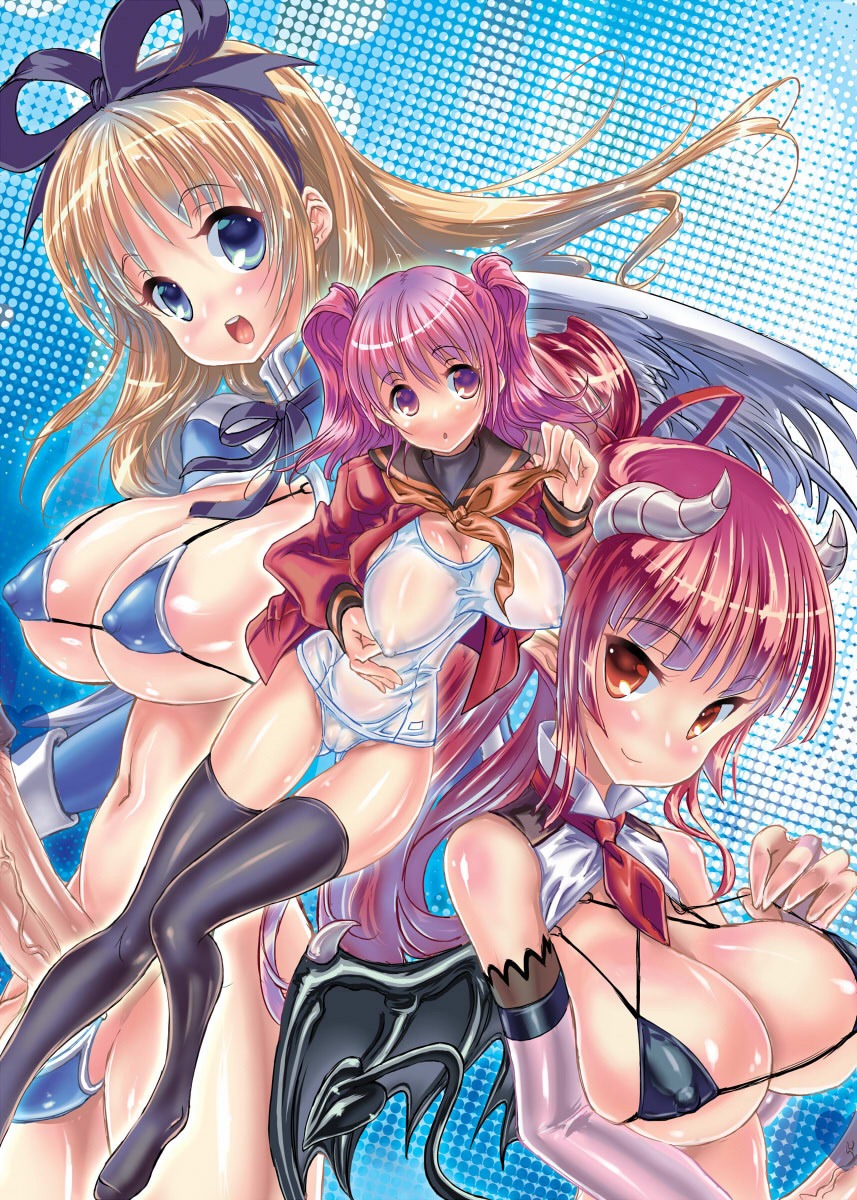 angel demon disgaea disgaea_1 female flonne habutae_kyusetsu rule34 succubus succubus_(disgaea)