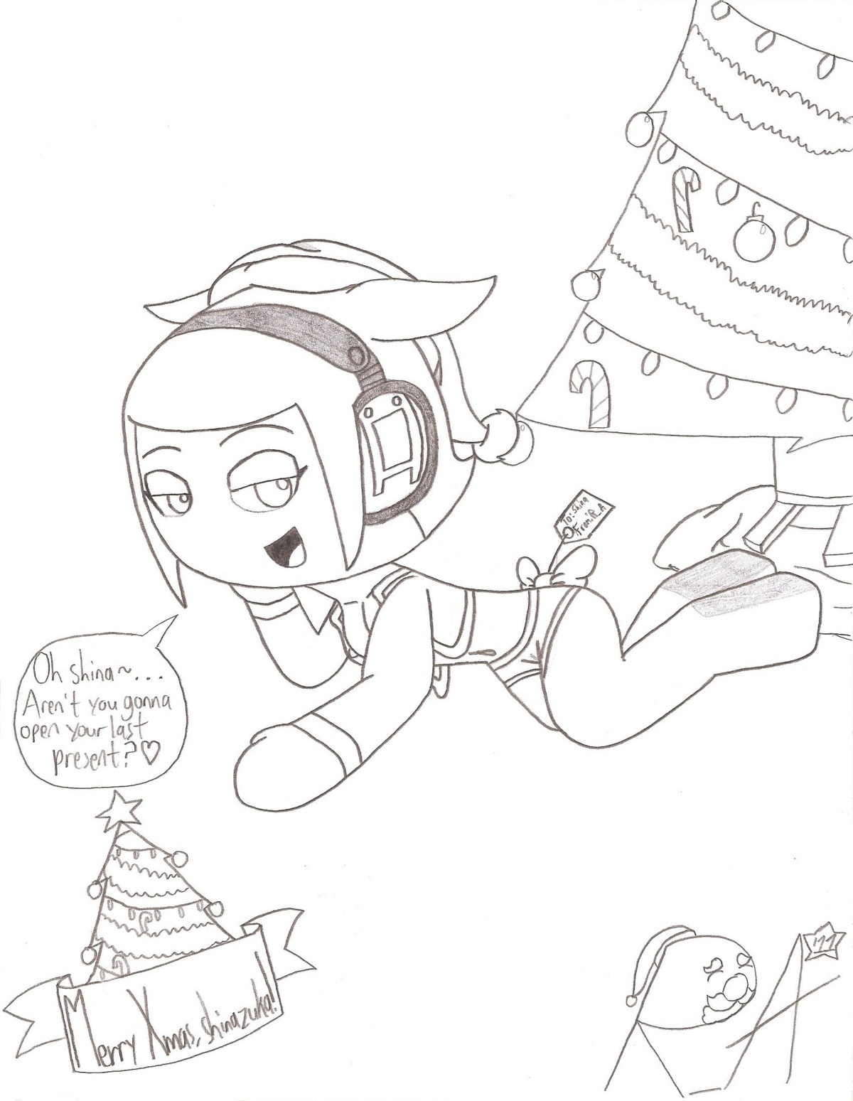 christmas dj_candy female headphones huge_head mysims random_anon rule34 tagme