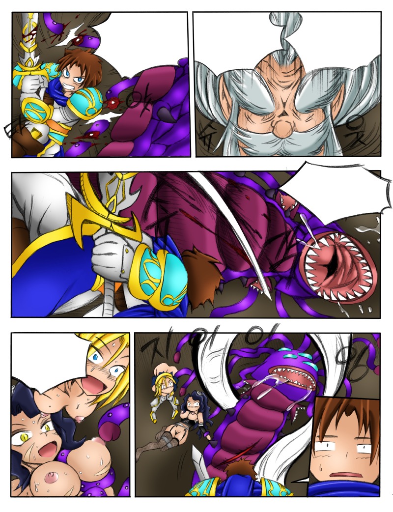2girls baron_nashor blonde_hair bondage breasts female femsub garen_crownguard kimmundo league_of_legends luxanna_crownguard multiple_females multiple_girls multiple_subs nidalee rule34 tagme tentacle tentacle_monster zilean