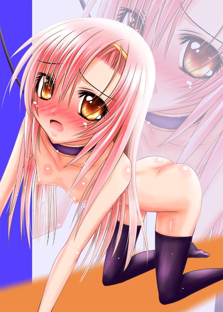 bitch_taken_for_walk collar female hayate_no_gotoku! katsura_hinagiku leash pink_hair rule34 tagme