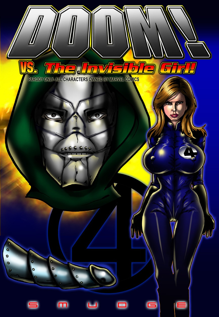 breasts comic_book_cover doctor_doom fantastic_four female invisible_woman male marvel marvel_comics metal_penis parody_comic penis rule34 smudge sue_storm victor_von_doom