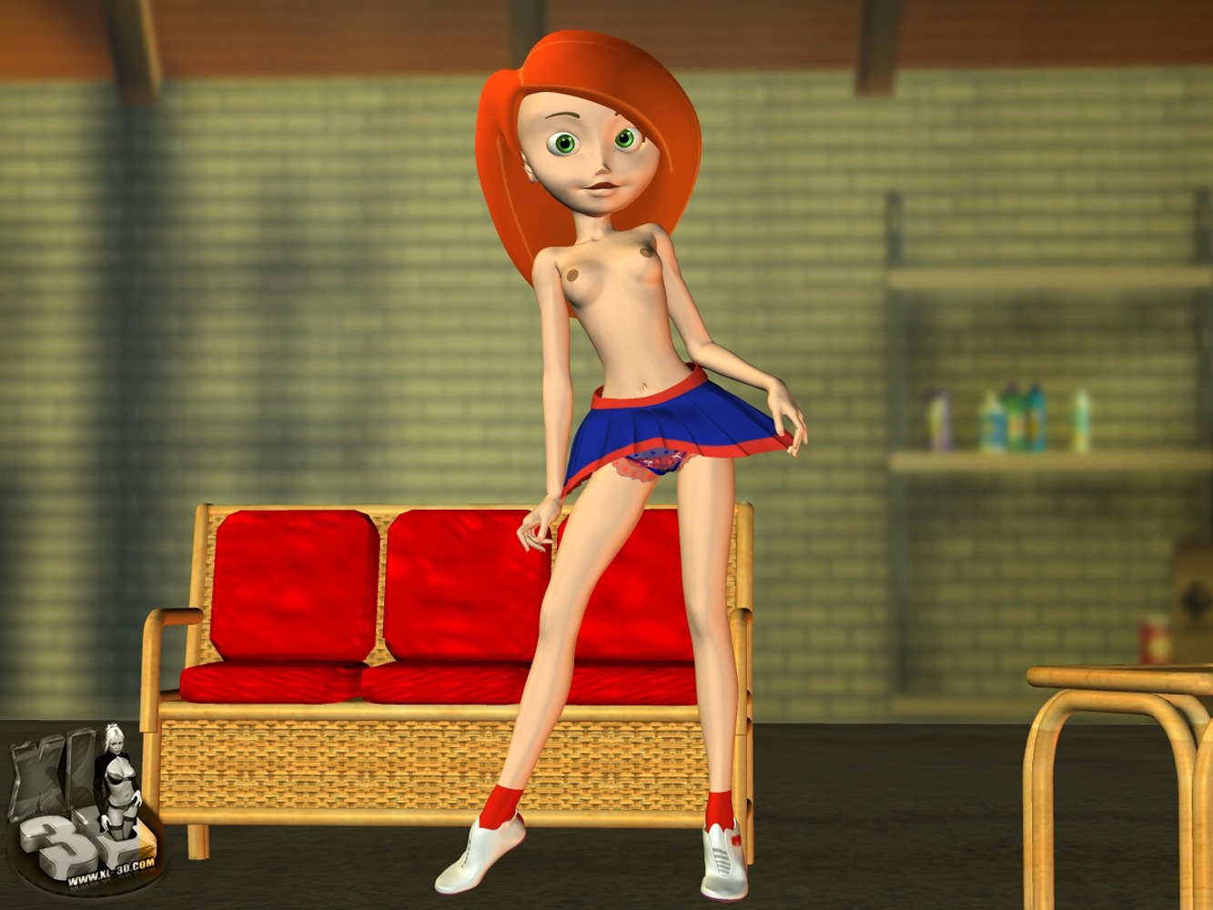 disney female female_only human kim_possible kimberly_ann_possible nipples rule34 solo straight_hair tagme