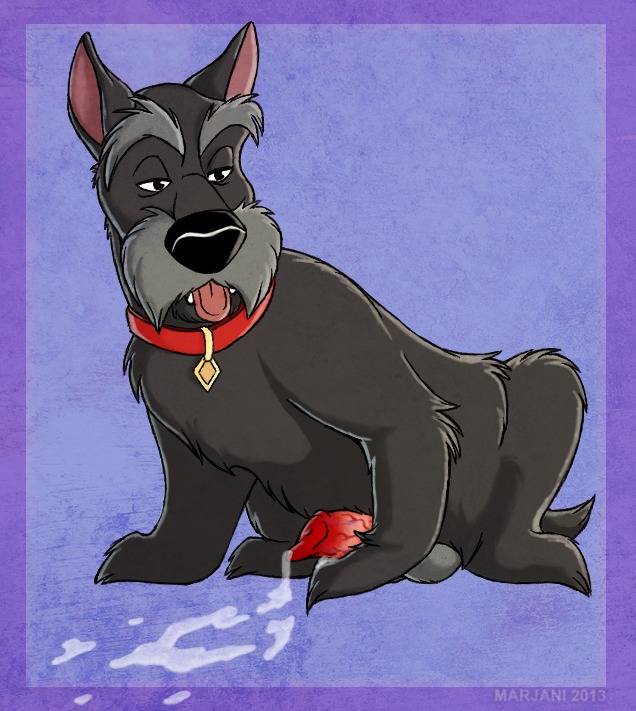 bodily_fluids canid canine canis cum disney domestic_dog e621 erection feral fur genital_fluids genitals hunting_dog jock_(lady_and_the_tramp) lady_and_the_tramp male mammal marjani masturbation penile penile_masturbation penis scottish_terrier simple_background solo terrier