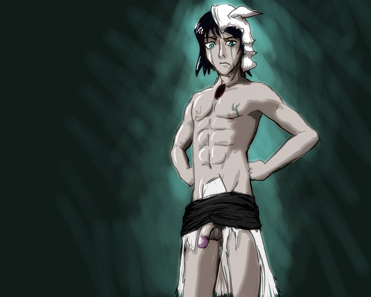 1boy bleach male male_only rule34 solo tagme ulquiorra_cifer