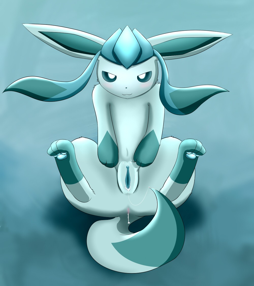 blush color eeveelution female female_only feral front_view fur generation_4_pokemon glaceon humanoid_pussy nintendo nude pokemon pokemon_(species) presenting_pussy pussy rule34 solo tagme