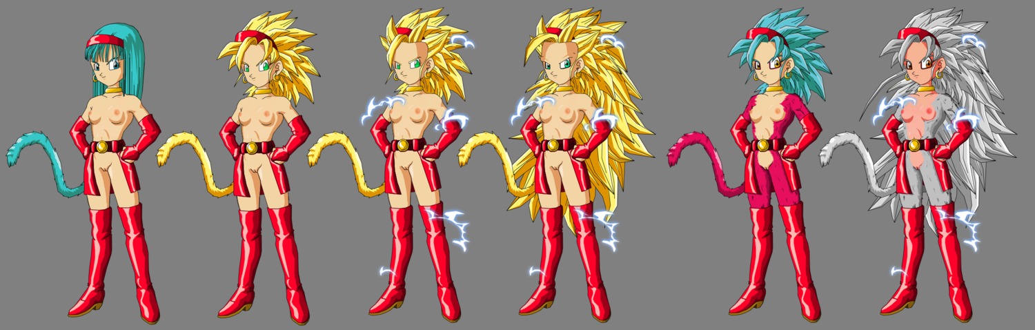 1girls aged_up blue_eyes blue_hair blue_tail boots bra_(dragon_ball) bra_briefs breasts dragon_ball dragon_ball_af dragon_ball_gt electricity female female_focus female_only gold gold_hair green_eyes hairband heel_boots high_heel_boots hoop_earrings nipples red_eyes red_eyeshadow red_fur red_hairband rule34 saiyan_tail silver_fur silver_hair silver_tail slim slim_waist solo solo_focus super_saiyan super_saiyan_2 super_saiyan_3 super_saiyan_4 super_saiyan_5 tail thigh_boots thighhigh_boots transformation yellow_eyes yellow_tail