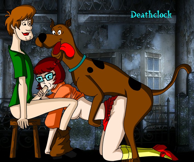 breasts deathclock dog female hanna-barbera male penis rule34 scooby-doo scooby-doo_(character) sex shaggy_rogers velma_dinkley zoophilia